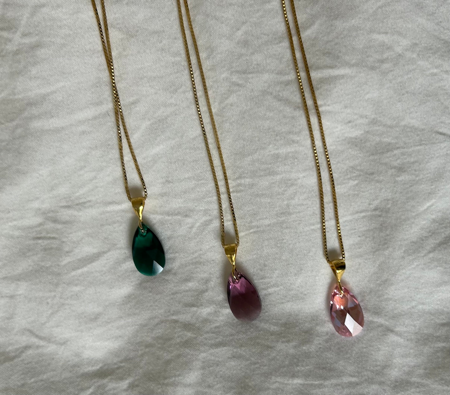 Green Crystal necklace