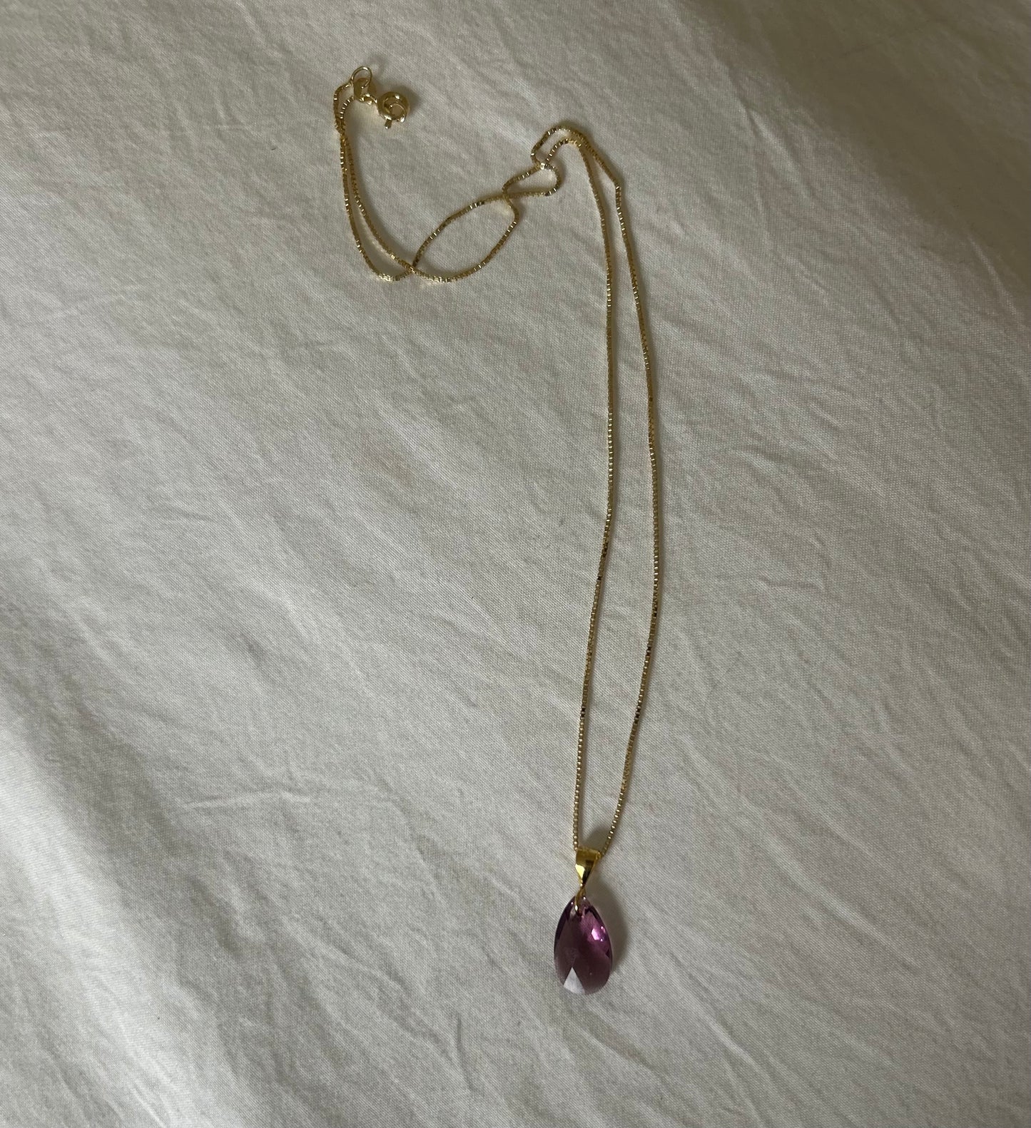 Purple Crystal necklace