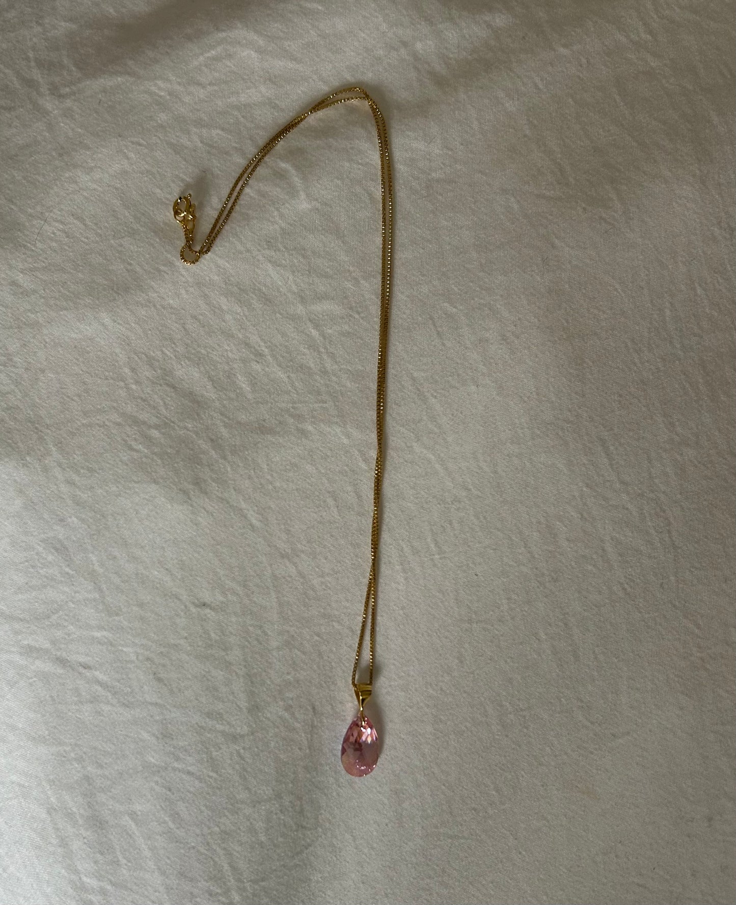 Pink Crystal necklace