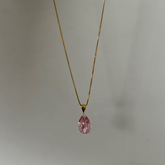 Pink Crystal necklace